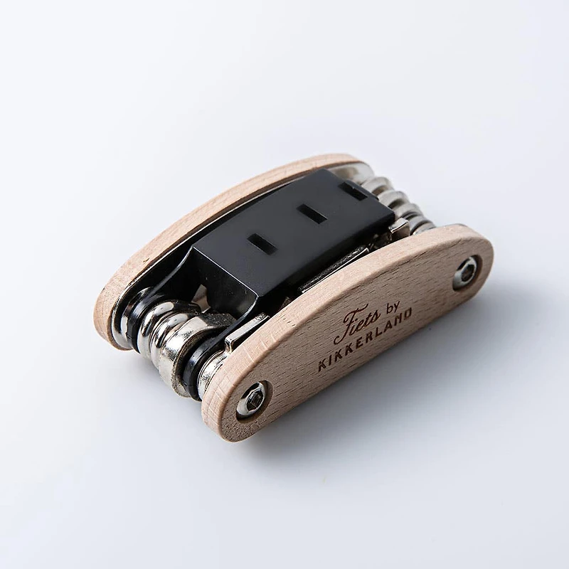 Kikkerland Fiets 16-In-1 Bike Tool (Beechwood)