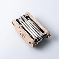 Kikkerland Fiets 16-In-1 Bike Tool (Beechwood)