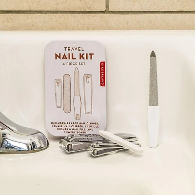 Kikkerland Tin Travel Nail Kit