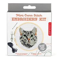 Kikkerland Cross Stitch 'Cat' Mini Embroidery Kit