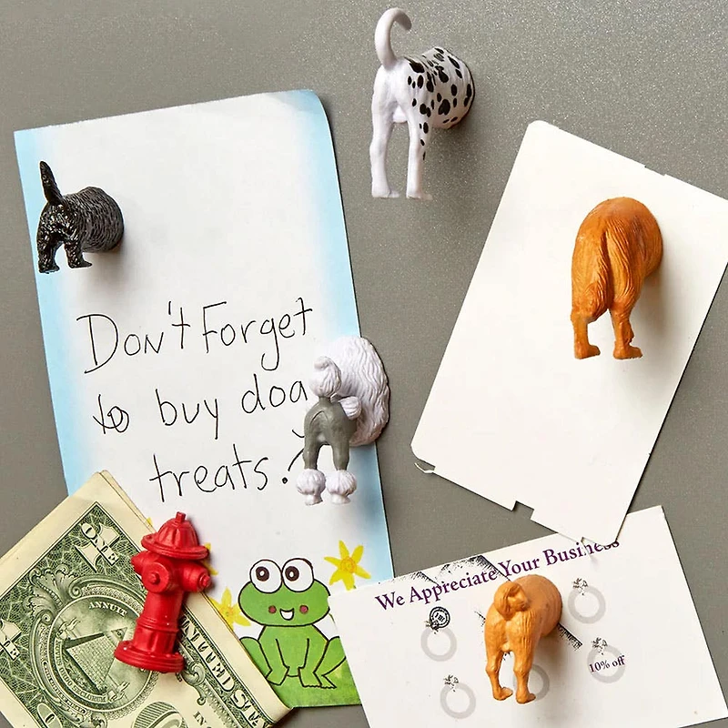 Kikkerland Funky 'Dog Butt' Magnet - Set of 6