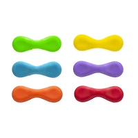 Kikkerland Funky Rainbow Grip Magnets - Set of 6