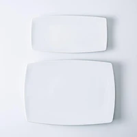 Gibson Elite Gracious Dining Rectangular Serving Platter - Set of 2