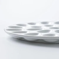 Our Table Simply White Egg Serving Platter (White)
