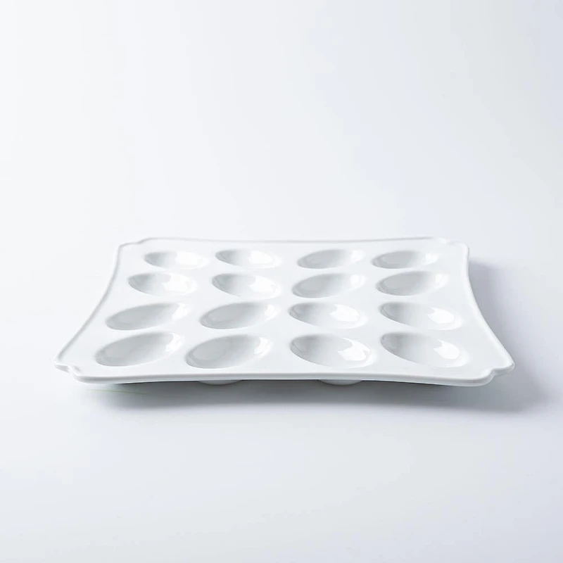 Martha Stewart Patterson Egg Serving Platter (White)