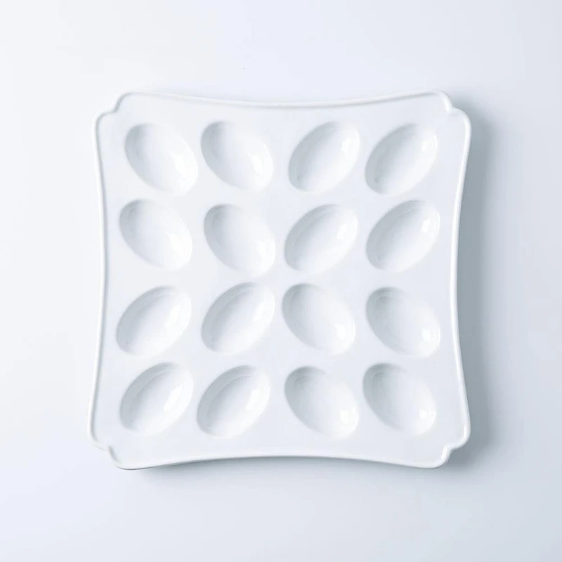 Martha Stewart Patterson Egg Serving Platter (White)