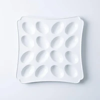 Martha Stewart Patterson Egg Serving Platter (White)