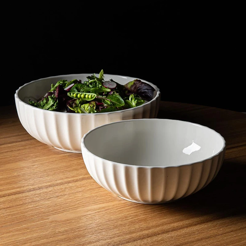 KSP Nicoise Salad Bowl 25.2cm Dia. (White)