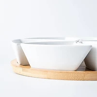 KSP Fixings Serving Set -  S/7 - 31cm Dia. (White)