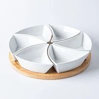 KSP Fixings Serving Set -  S/7 - 31cm Dia. (White)