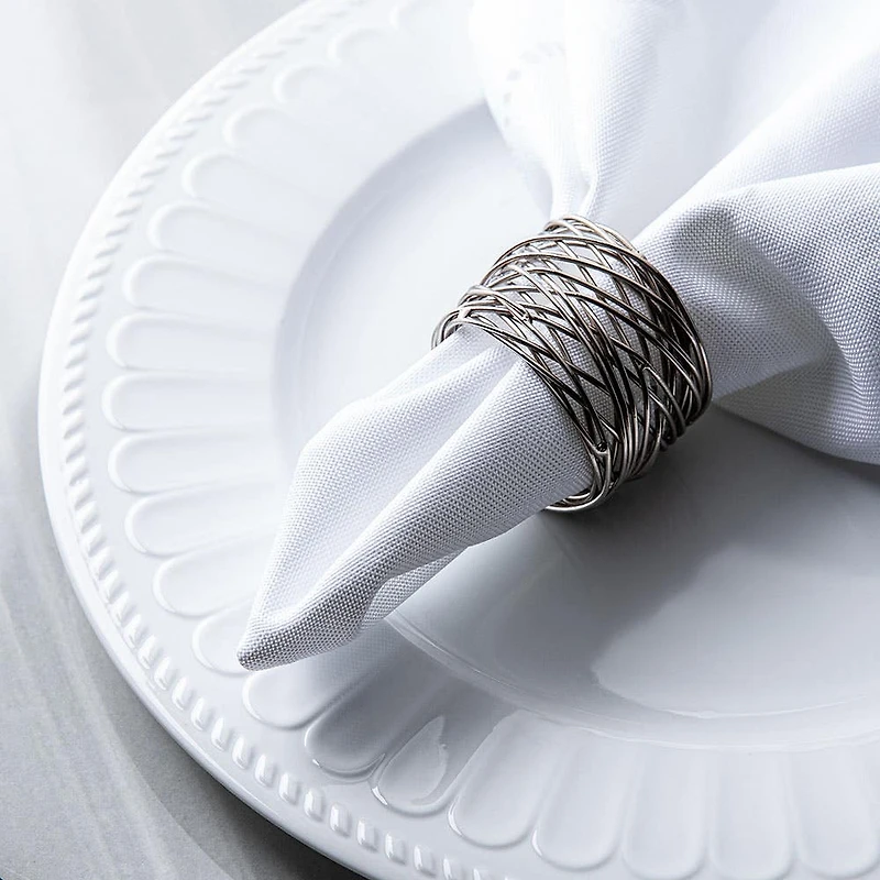 KSP Gather & Dine 'Nest' Napkin Ring (Nickel)