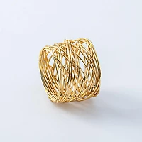 KSP Gather & Dine 'Nest' Napkin Ring (Gold)