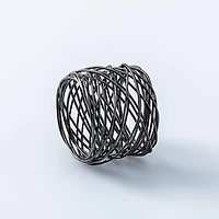 KSP Gather & Dine 'Nest' Napkin Ring (Black)