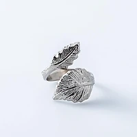 KSP Gather & Dine 'Leaf' Napkin Ring (Nickel)