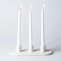 KSP Radiant '3-Lite' Ceramic Taper Candle Holder