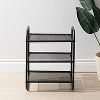 KSP Noir 3-Tier Shoe Rack x 30 x 55cm (Black