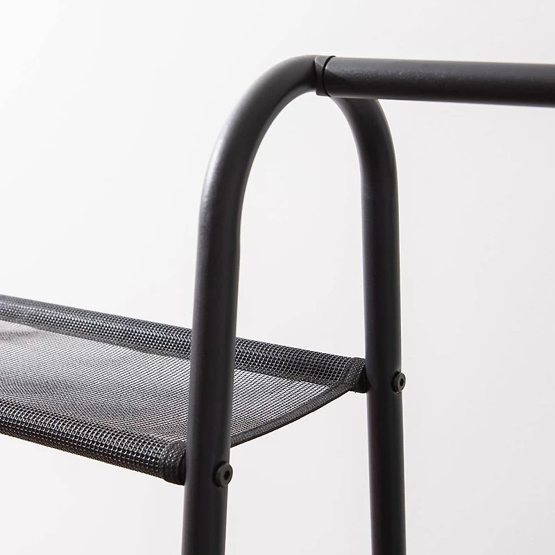KSP Noir Garment Rack with Shelves (Black)