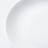 A La Carte 'Diamond Coupe' Porcelain Side Plate 8" Dia. (White)