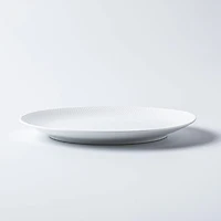 A La Carte 'Diamond Coupe' Porcelain Side Plate 8" Dia. (White)