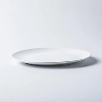 A La Carte 'Diamond Coupe' Porcelain Dinner Plate 10.25" D (White)