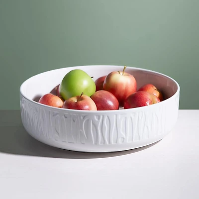 A La Carte 'Essentials' Porcelain Serving Bowl 30 x 9 cm (White)