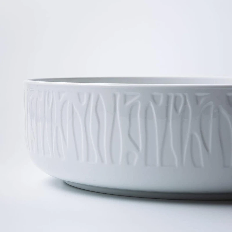 A La Carte 'Essentials' Porcelain Serving Bowl 30 x 9 cm (White)