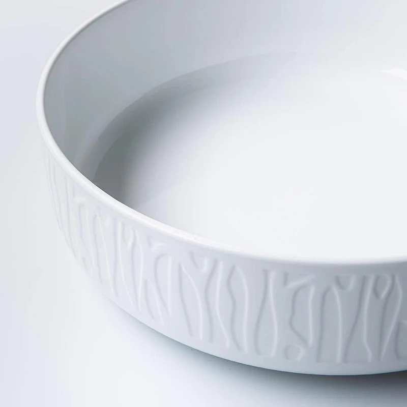 A La Carte 'Essentials' Porcelain Serving Bowl 30 x 9 cm (White)