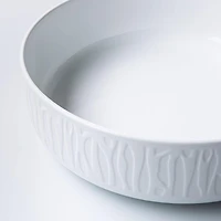 A La Carte 'Essentials' Porcelain Serving Bowl 30 x 9 cm (White)