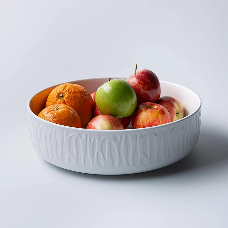 A La Carte 'Essentials' Porcelain Serving Bowl 30 x 9 cm (White)