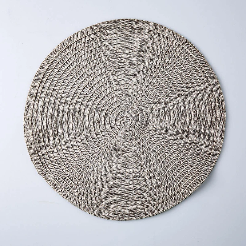 KSP Gather & Dine Cirque Woven Vinyl Placemat (Natural)