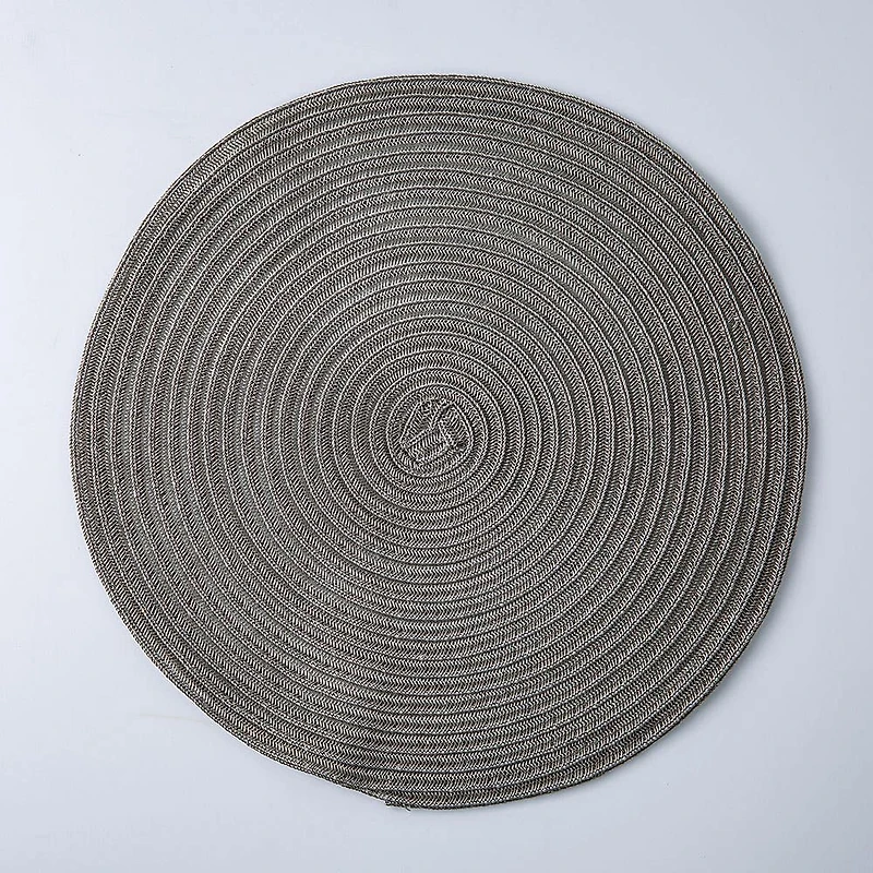KSP Gather & Dine Cirque Woven Vinyl Placemat (Champagne)