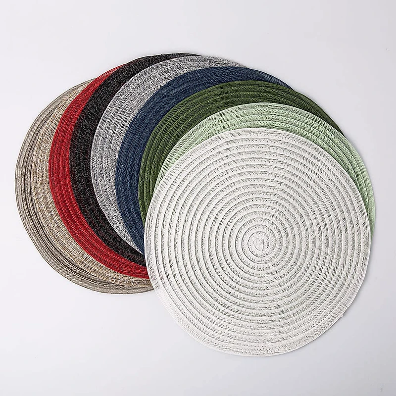KSP Gather & Dine Cirque Woven Vinyl Placemat (Champagne)