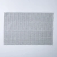 KSP Gather & Dine Vega Vinyl Placemat (Silver)