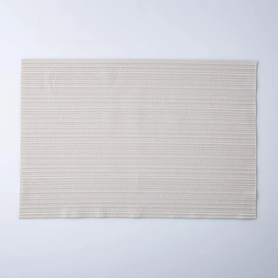 KSP Gather & Dine Vega Vinyl Placemat (Natural White)