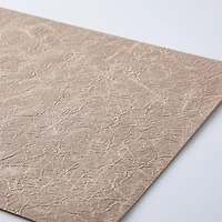 KSP Gather & Dine Textura Luxe Reversible Vinyl Placemat (Champagne)