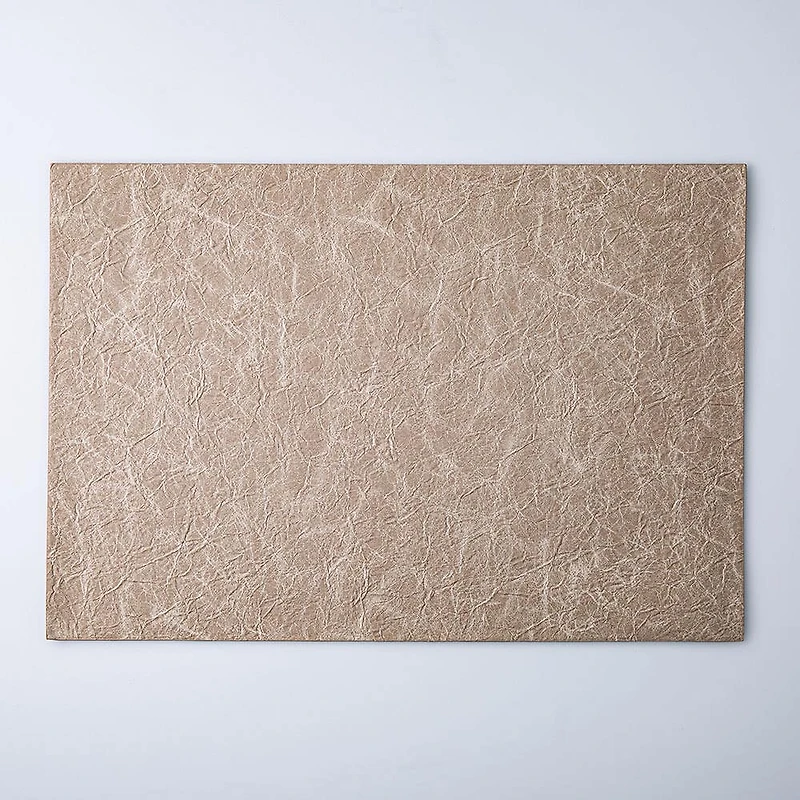 KSP Gather & Dine Textura Luxe Reversible Vinyl Placemat (Champagne)