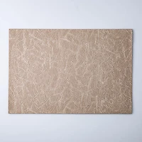 KSP Gather & Dine Textura Luxe Reversible Vinyl Placemat (Champagne)