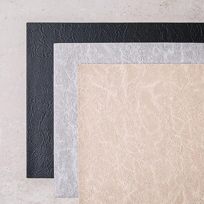 KSP Gather & Dine Textura Luxe Reversible Vinyl Placemat (Champagne)