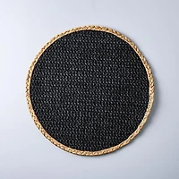 KSP Gather & Dine Beachside Water Hyacinth Placemat (Black)