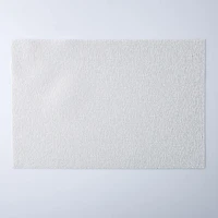KSP Gather & Dine Glimmer Vinyl Placemat (White)