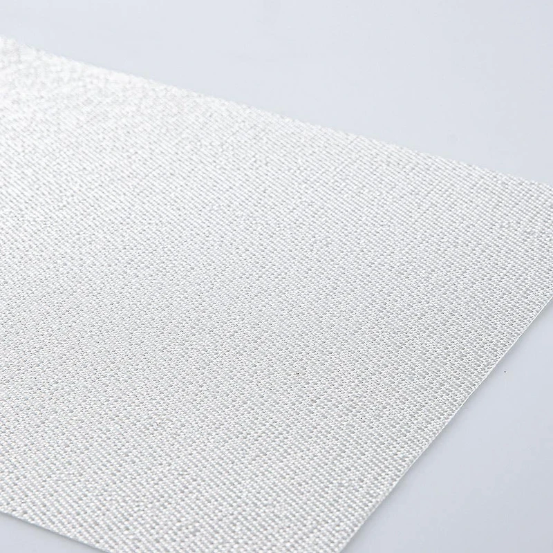 KSP Gather & Dine Glimmer Vinyl Placemat (White)