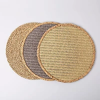 KSP Gather & Dine Jasper Woven Grass Placemat (Natural)