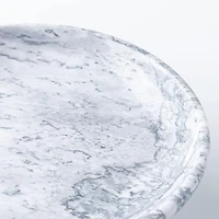 KSP Marbelle Marble Footed Fruit Bowl (White)