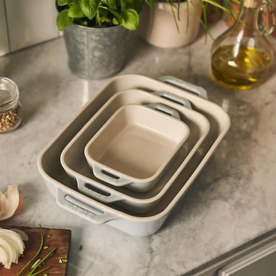 Staub En France 'MacAron' Rectangular Bake Dish -Set of 3 (Light