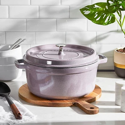 Staub France Cast Iron Round Cocotte 5L (Cherry Blossom)