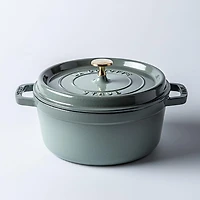 Staub France Cast Iron Round Cocotte (Eucalyptus)