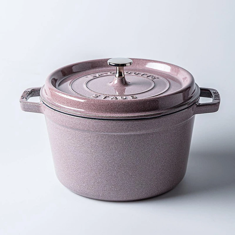 Staub France Cast Iron Round Cocotte 4L (Cherry Blossom)