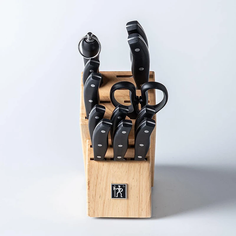 Henckels Definition Wood Knife Block Combo - Set of 13 (Natural)