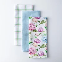 Harman Combo 'Hydrangea' Cotton Kitchen Towel - Set of 3