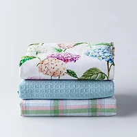 Harman Combo 'Hydrangea' Cotton Kitchen Towel - Set of 3